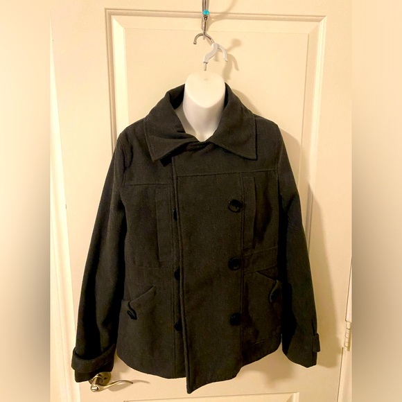 YMI JUNIOR GIRLS PEA COAT - Picture 4 of 8